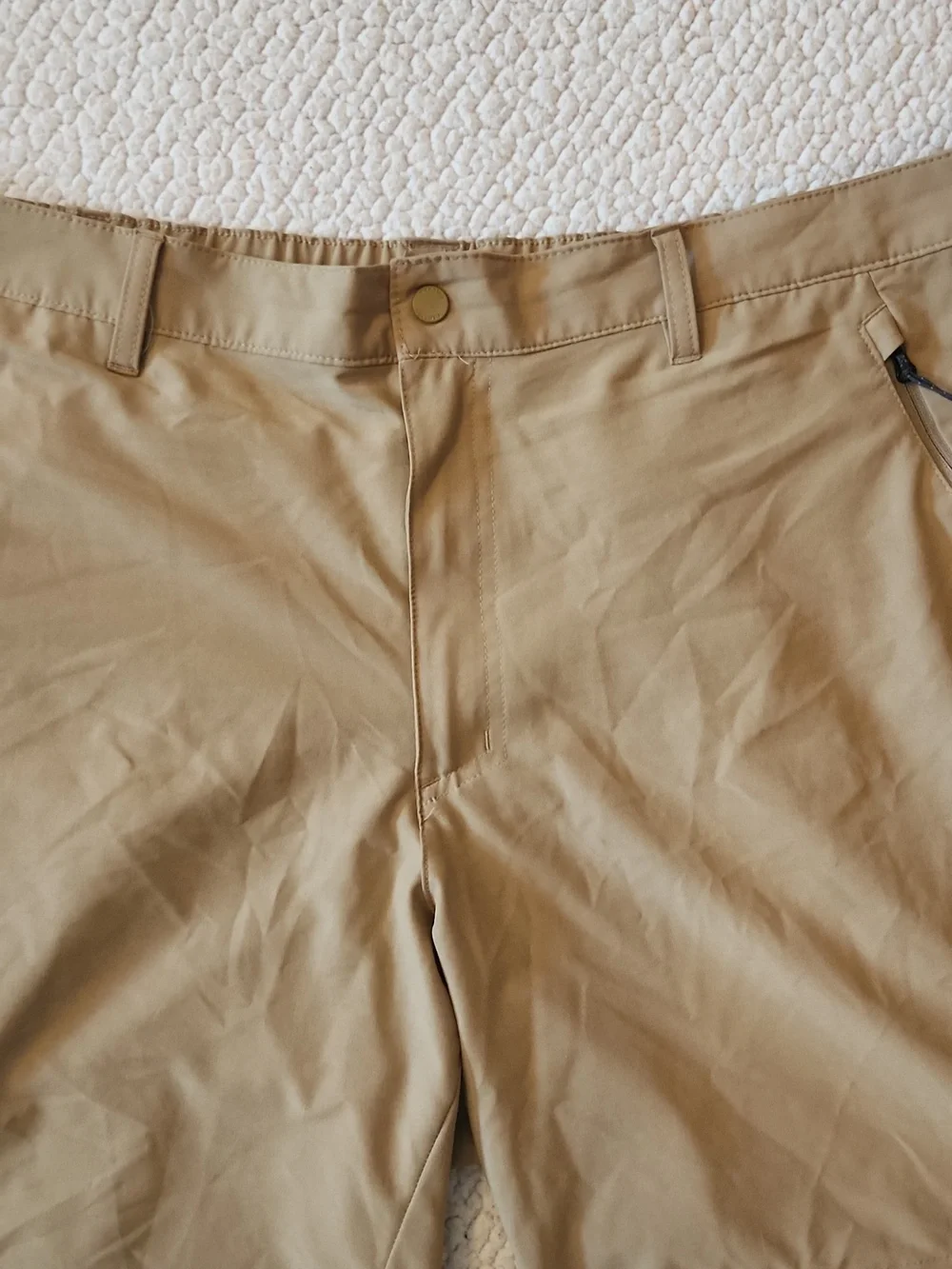 Columbia Gorpcore Sportswear Mens Khaki Shorts Hikiing Camping